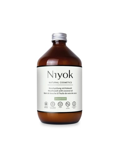 Niyok Elixir per l'alito con Olio di Cocco e Menta Piperita 500ml