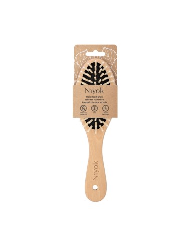 Niyok Spazzola per Capelli in Legno 22,5cm