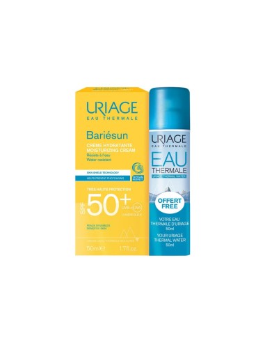 Uriage Pacco Crema SPF50+ e Acqua Termale 50ml