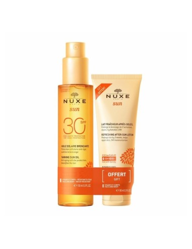 Nuxe Sun Duo Olio Viso e Corpo SPF30 + Offerta Latte Doposole