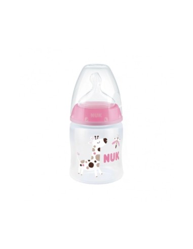 Bottiglia con indicatore di temperatura in silicone di prima scelta NUK 0-6 M 150 ml