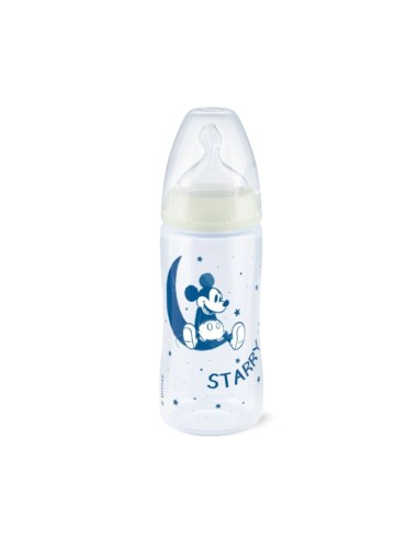 Nuk Prima Scelta Bottiglia Disney Notte Tettarella in silicone M 6-18m 300ml
