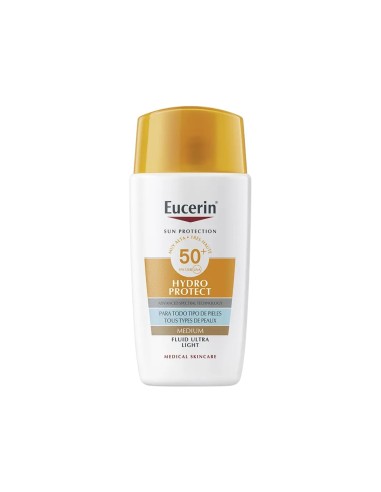 Eucerin Hydro Protect Fluido Ultra-Leggero con Colore SPF50+ Media 50ml