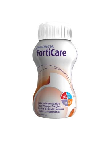 Confezione Forticare Oral Suplement Peach Gengibre 4 x 125 ml