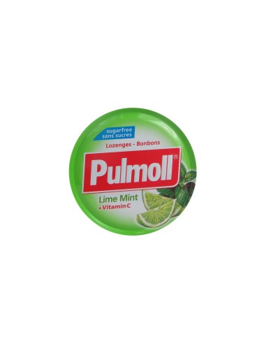 Pulmoll Lime Mint with Vitamin C Sugar Free 45g