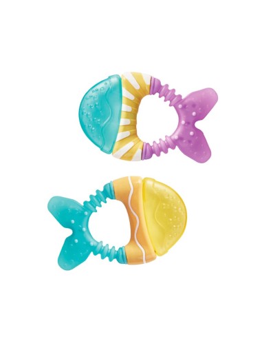 Saro Little Fish Water Teether Mint Purple