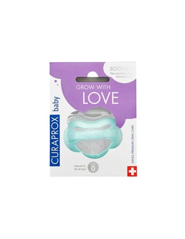 Curaprox Baby Succhietto in Silicone Turchese Taglia 0